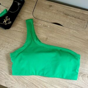 Bright Green Sports Bra: SMALL